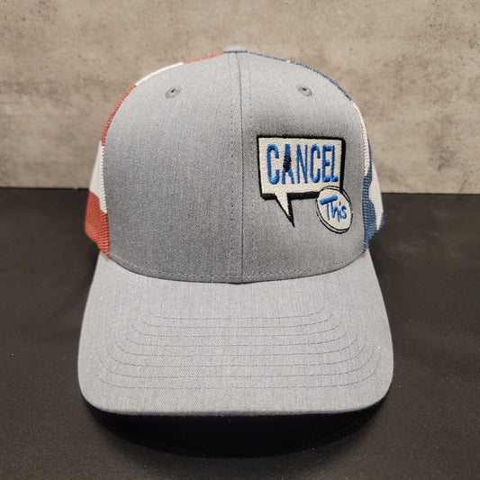 AMERICA Trucker Hat w/Cancel This Logo
